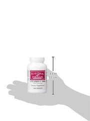 Ecological Formulas Vitamin C-1000 capsules back panel with ingredient details.