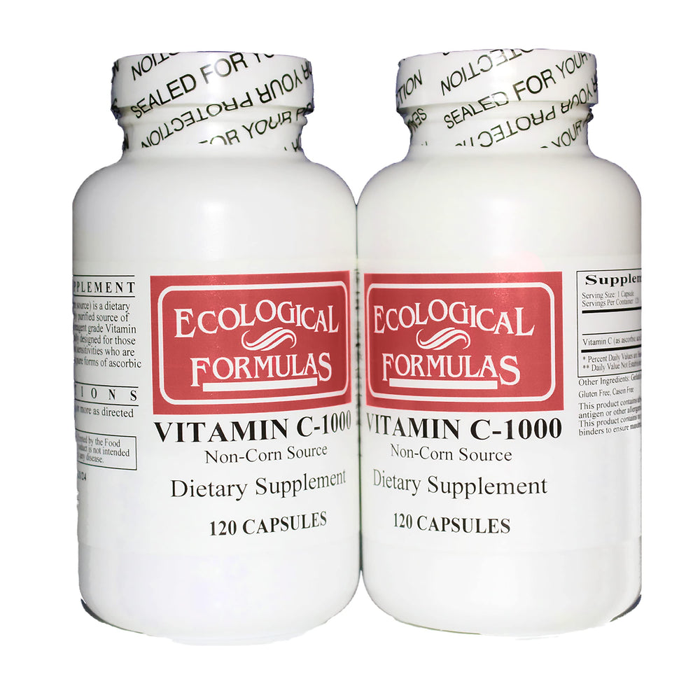 Ecological Formulas Vitamin C tapioca two-pack bottles for gentle stomachs