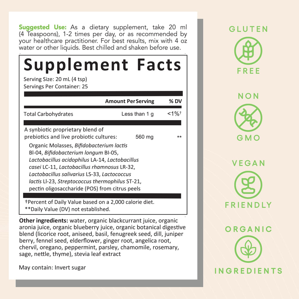 EcoNugenics EcoProbiotic vegan, dairy-free formula on label for inclusive use.