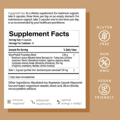 EcoNugenics MycoPhyto Complex box packaging conveys premium, GMP-backed formula.