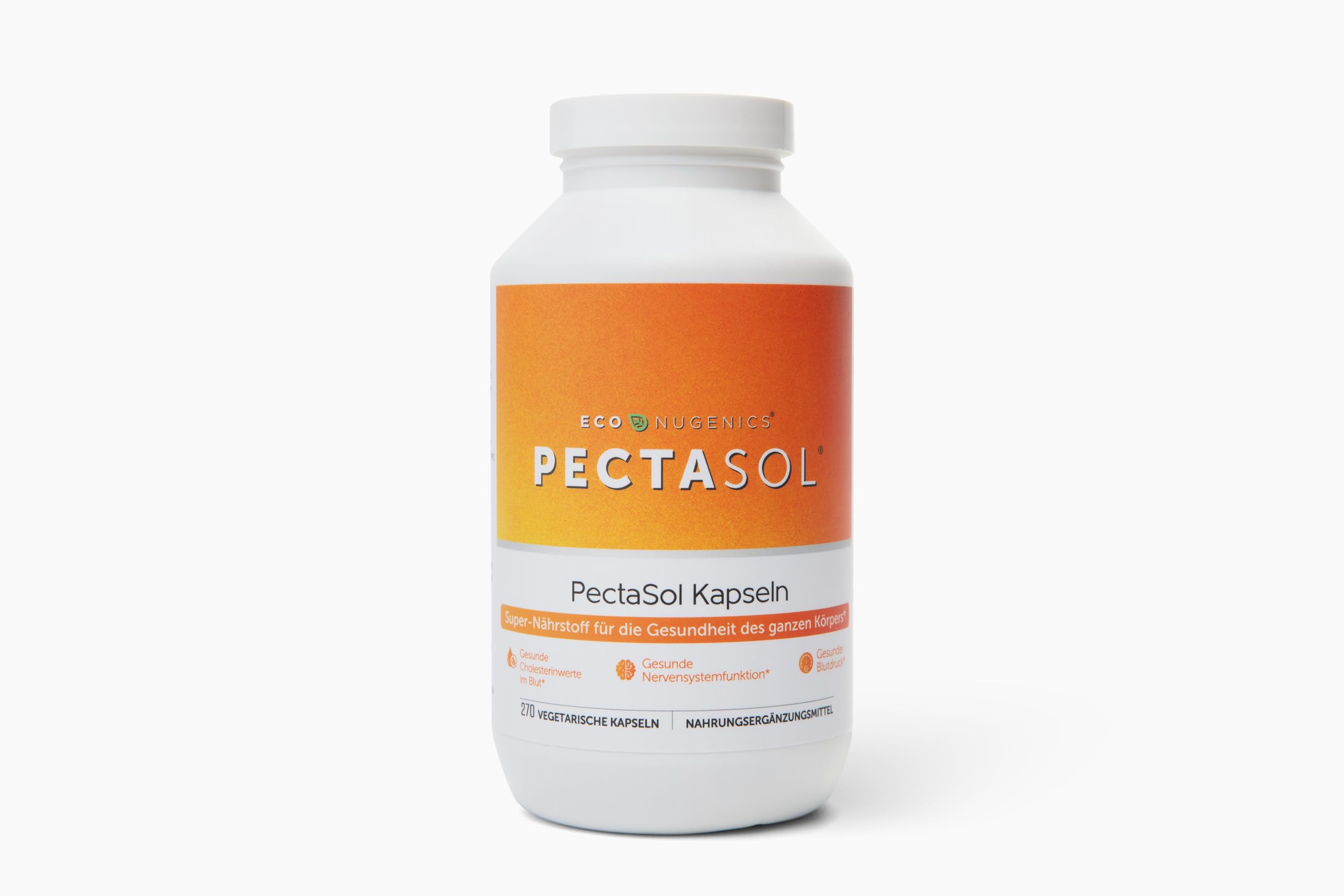 EcoNugenics PectaSol bottle front highlights MCP for daily total-body support
