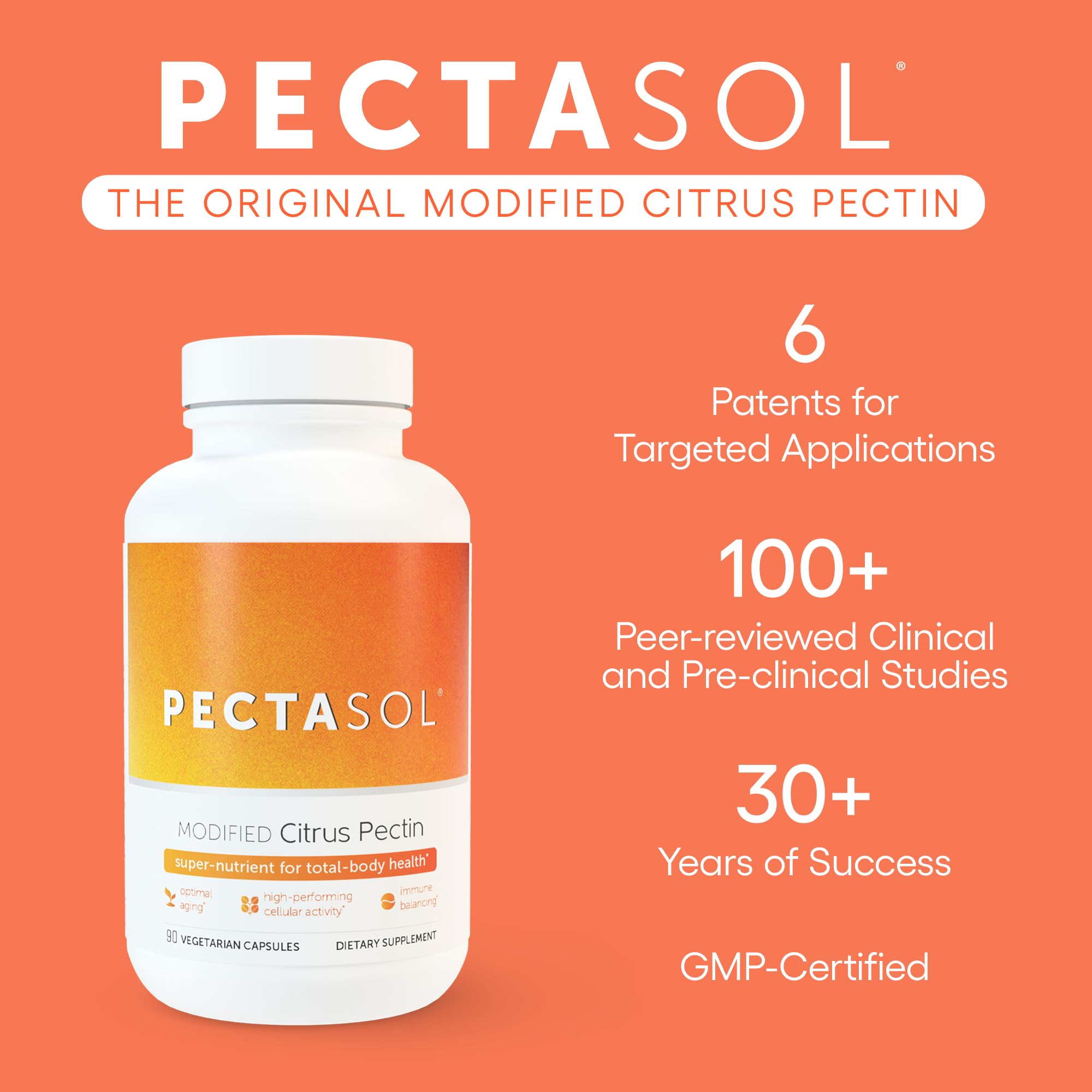 EcoNugenics PectaSol capsules in hand – convenient daily immune and cellular support.