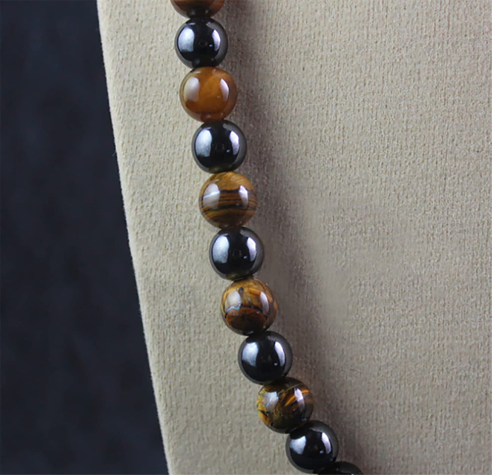 Ecooon 8mm tiger eye beads—smooth touch and comfortable fit