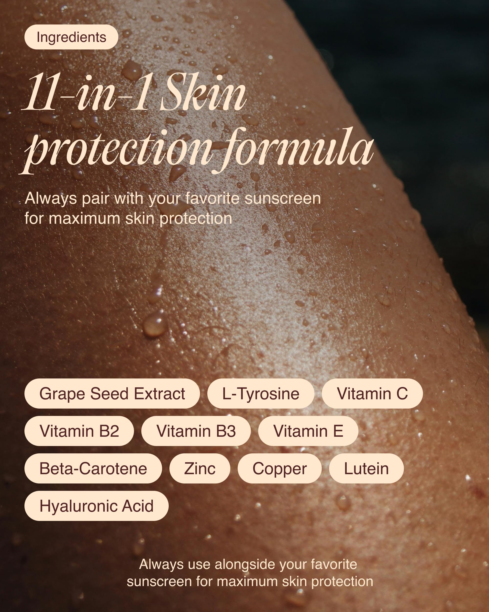 Sunny day scene with Ecosh Golden Skin as part of daily routine
