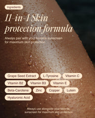 Sunny day scene with Ecosh Golden Skin as part of daily routine