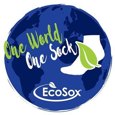 Packaging shows five Ecosox pairs and moisture-wicking design