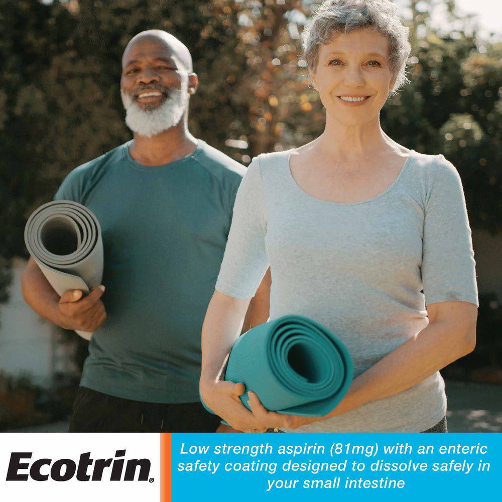 Ecotrin enteric coating dissolves in small intestine for safety
