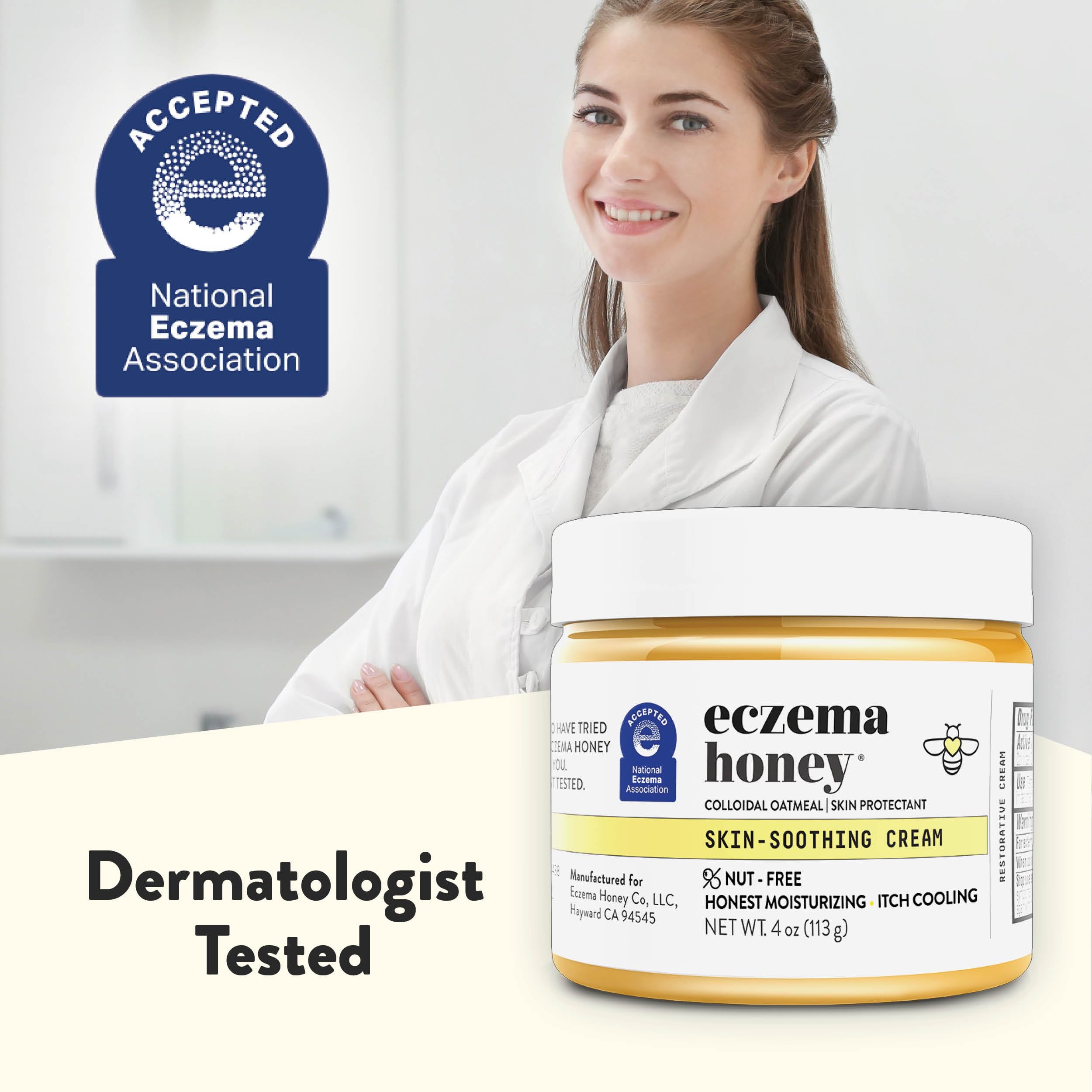 ECZEMA HONEY cruelty-free packaging underlines fragrance-free safety