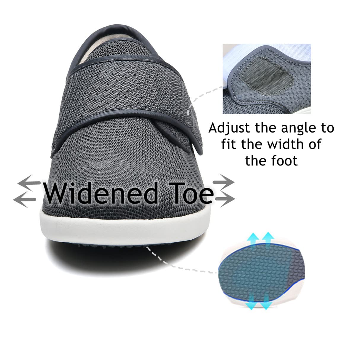 EDCYF women's diabetic shoes with cushioned insoles for lasting comfort