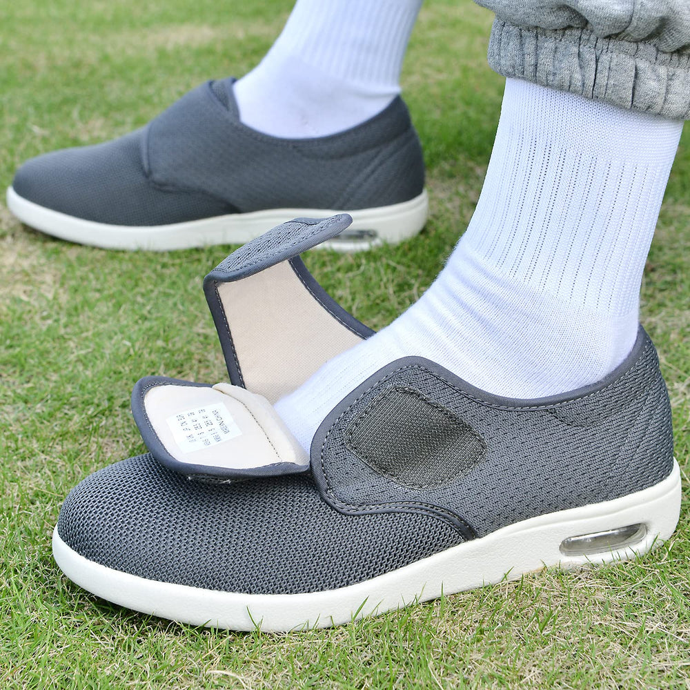 EDCYF women's diabetic shoes with stability heel support for steady walking
