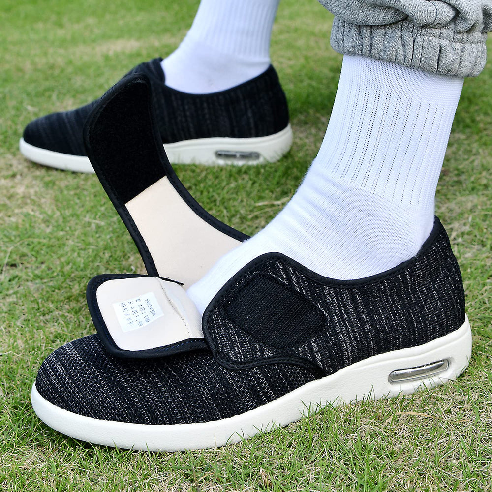 EDCYF diabetic shoes with a wide-toe-box for comfortable swelling relief.