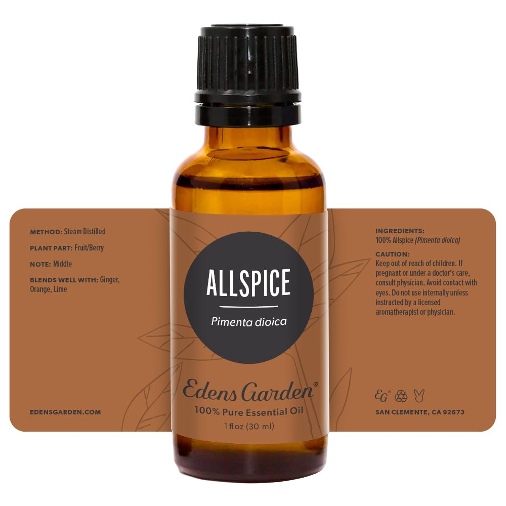 Affordable, premium quality allspice oil from Edens Garden.