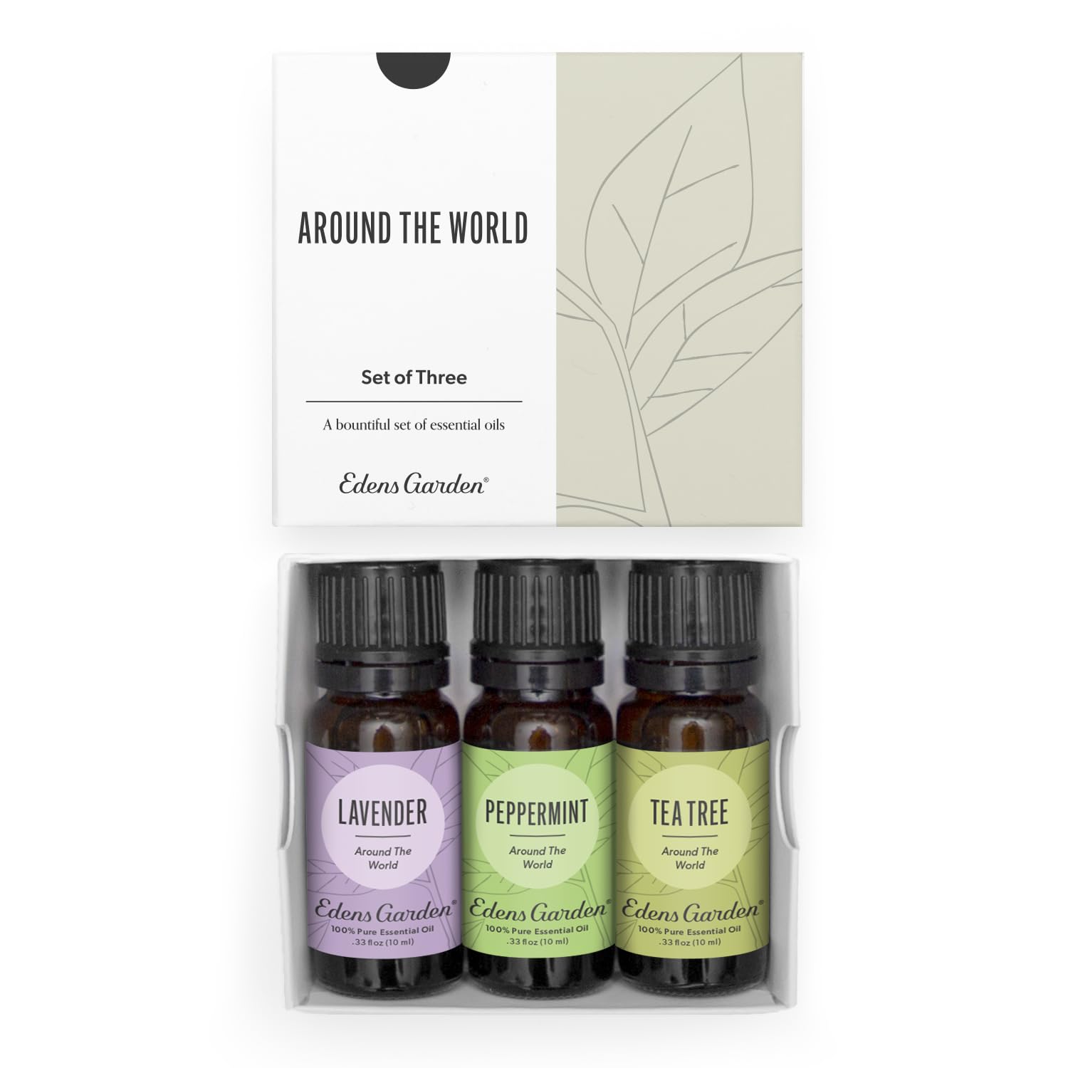 Edens Garden Lavender Around The World oil bottle for diffusers with a calming aroma