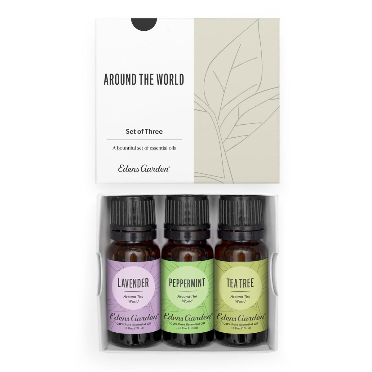 Edens Garden Lavender Around The World oil bottle for diffusers with a calming aroma