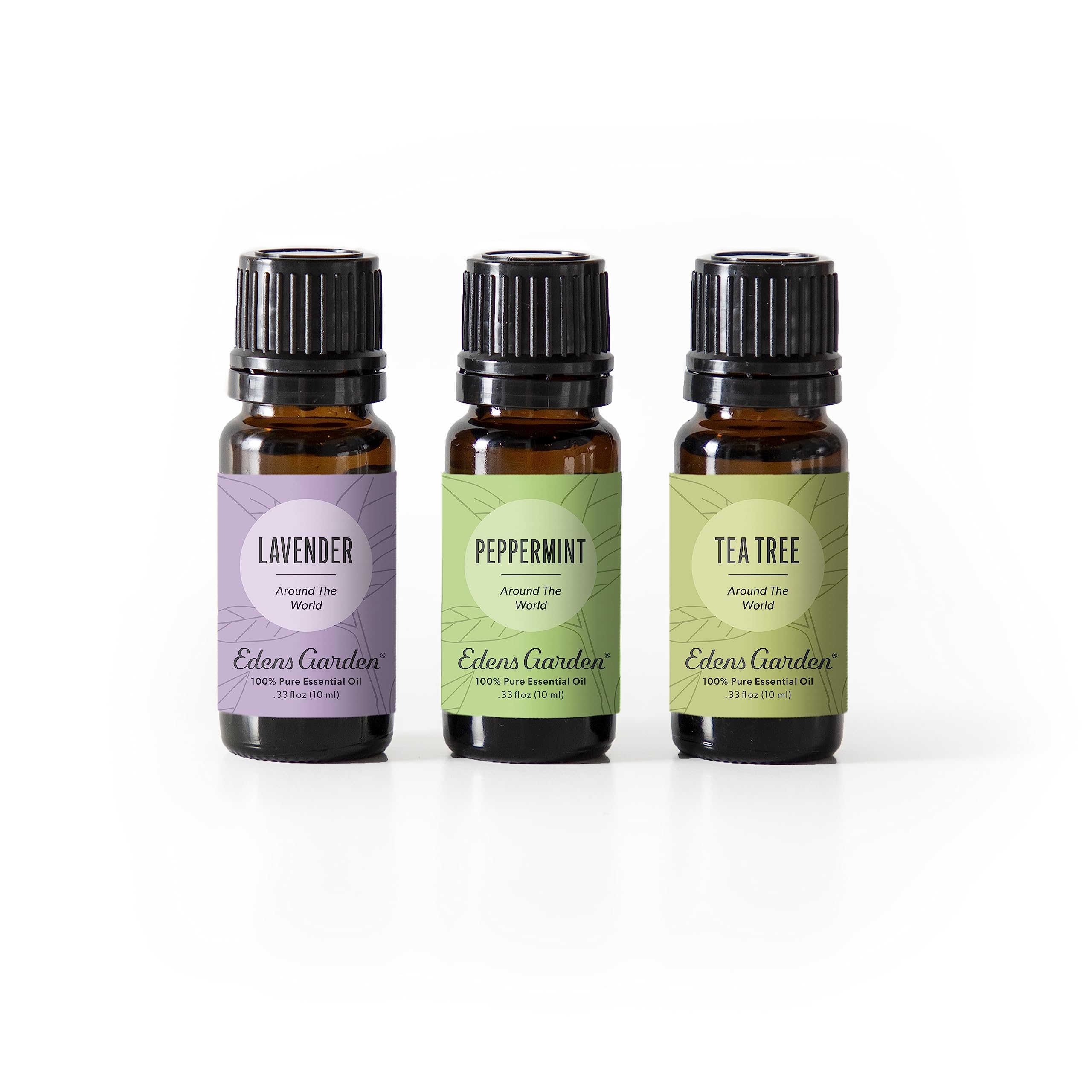 Edens Garden Peppermint Around The World oil bottle for refreshing clarity when diffused