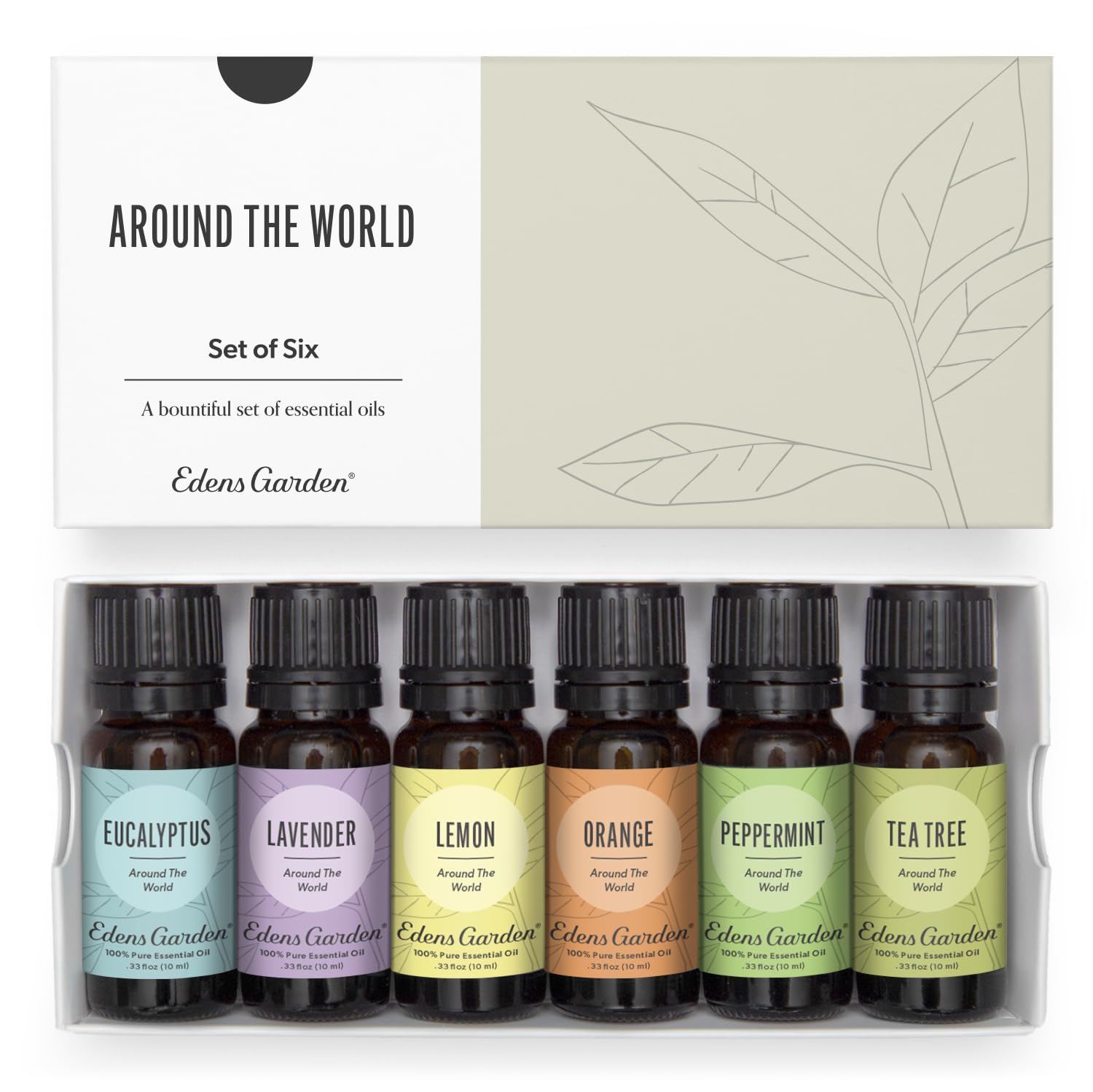 Edens Garden Eucalyptus Around The World oil bottle for diffuser aromatics.