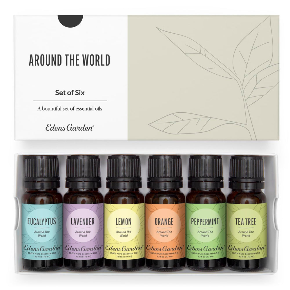 Edens Garden Eucalyptus Around The World oil bottle for diffuser aromatics.