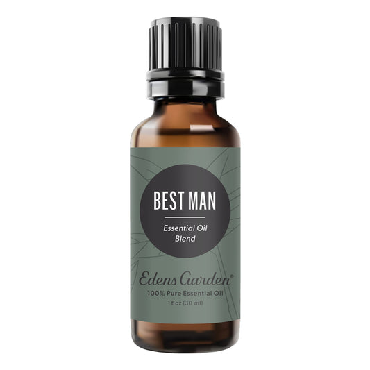 Edens Garden Best Man essential oil bottle ready for diffusers or skincare routines.
