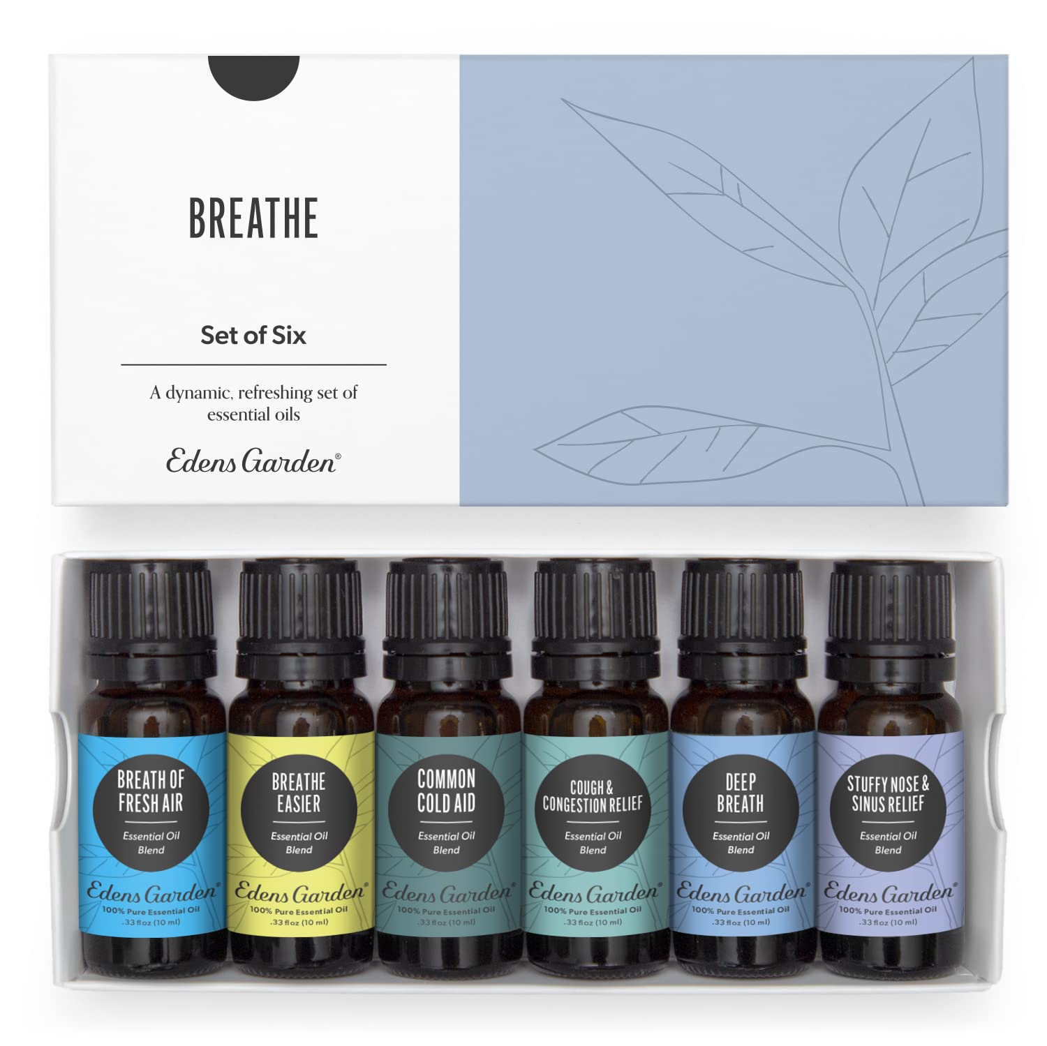 Edens Garden Breathe bottle pour for easy diffuser use.
