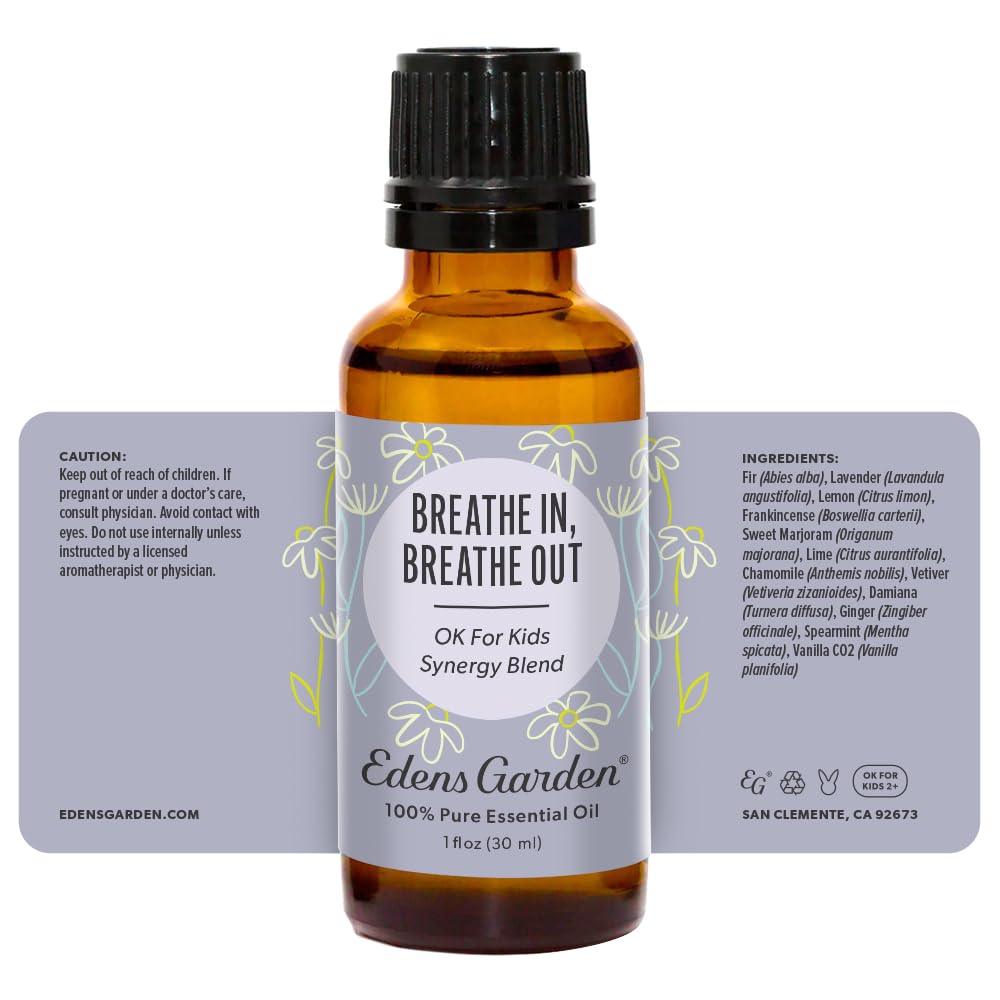 Licensed aromatherapists at Edens Garden support Breathe In, Breathe Out choices.