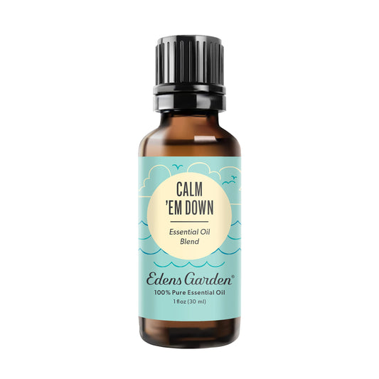 Edens Garden Calm 'Em Down bottle pour induces tranquil ambiance