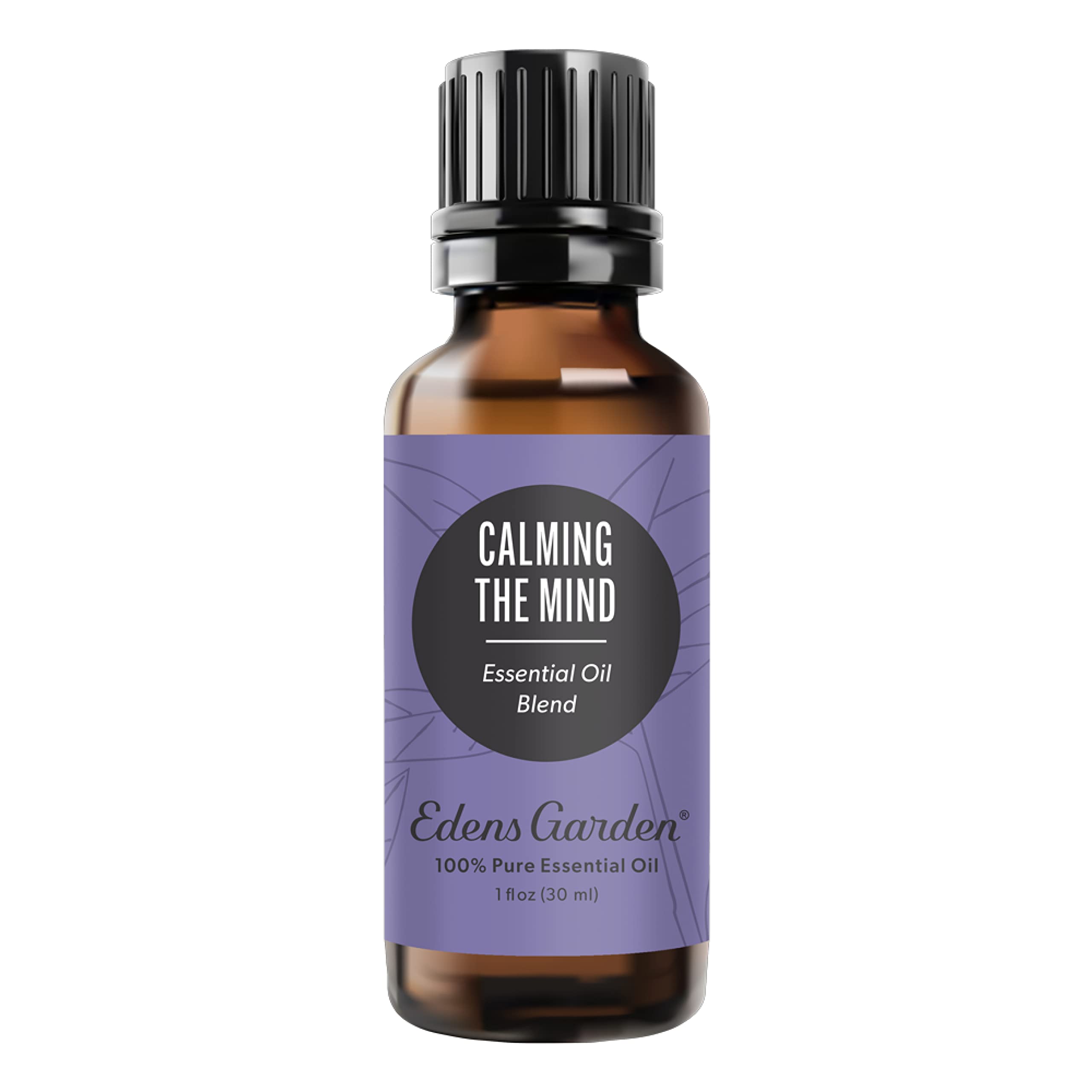 Edens Garden Calming The Mind bottle closeup for soothing aroma