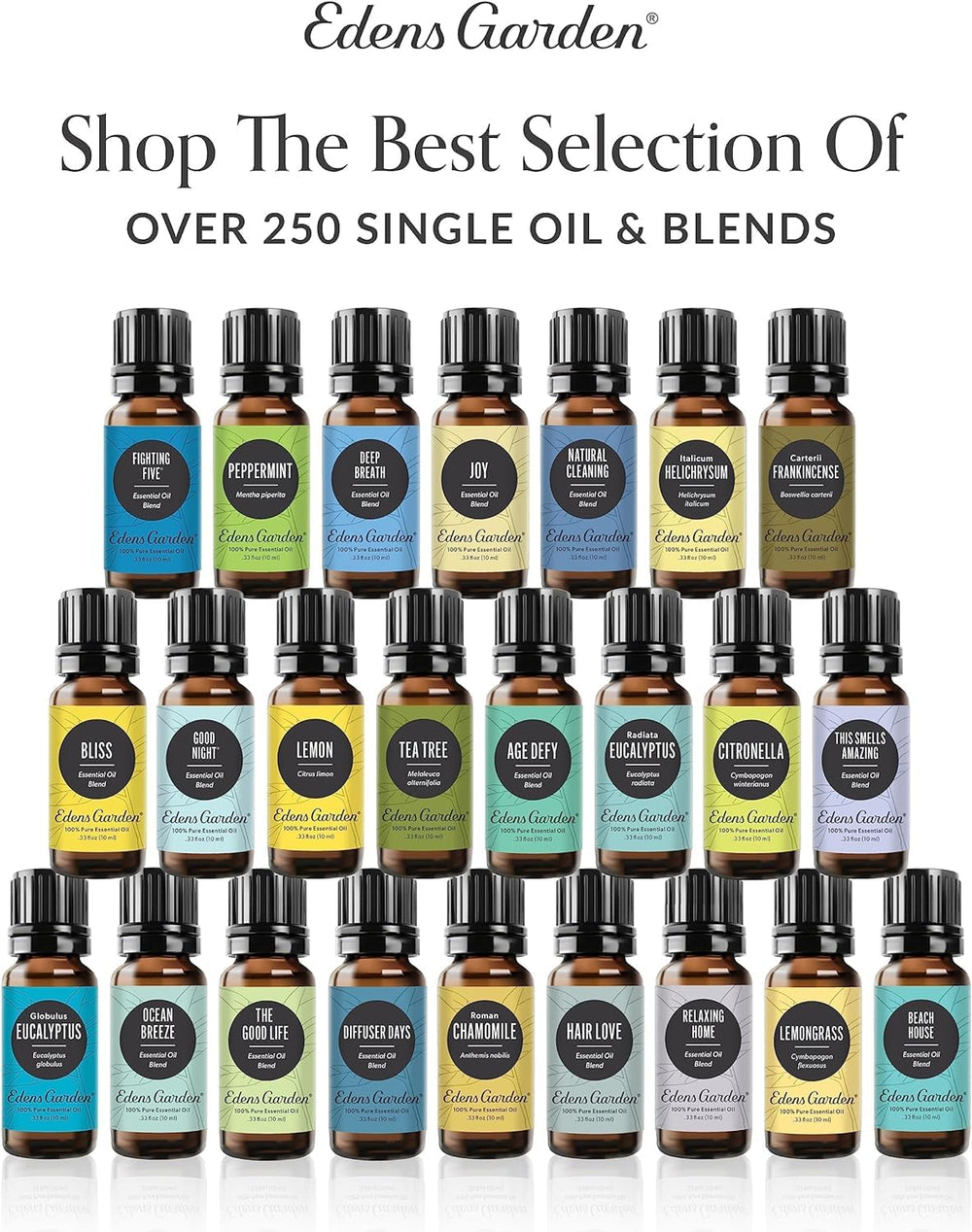 Edens Garden Camphor essential oil promotes a fresh-room environment when used.