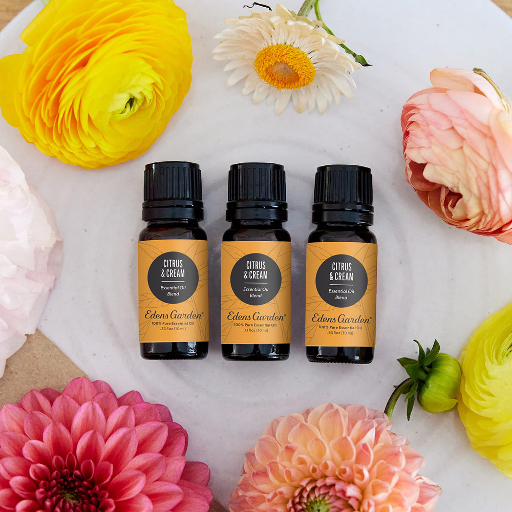 Edens Garden Citrus Cream diffuser blend ready to create a calming atmosphere