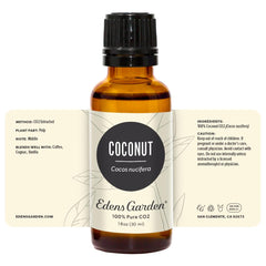 Edens Garden Coconut CO2 Essential Oil premium-grade bottle for daily self-care.