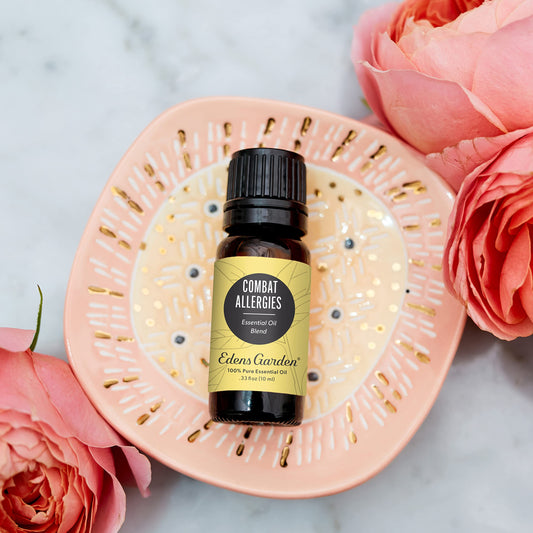 Edens Garden Combat Allergies diffuser—fills room with an uplifting herbal scent.