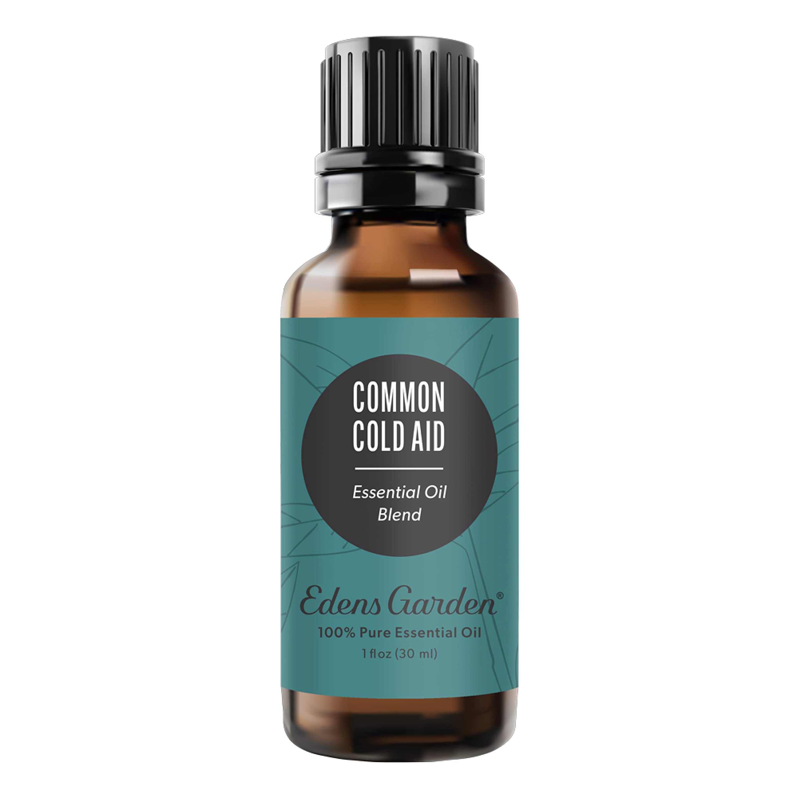 Edens Garden Common Cold Aid bottle—pure essential oils for quick, portable use.