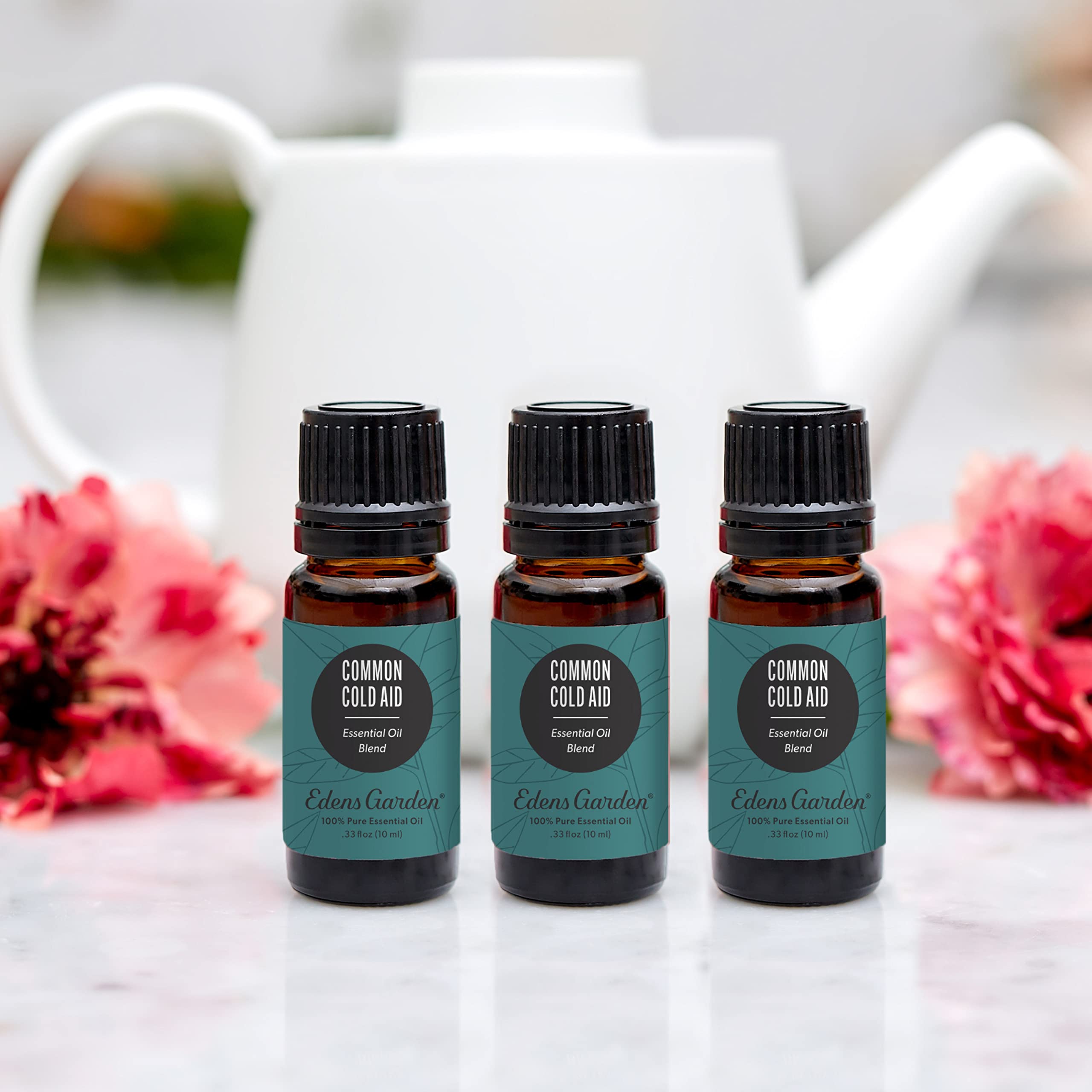 Edens Garden Common Cold Aid diffuser setup—refreshing mint-citrus aroma for clear spaces.