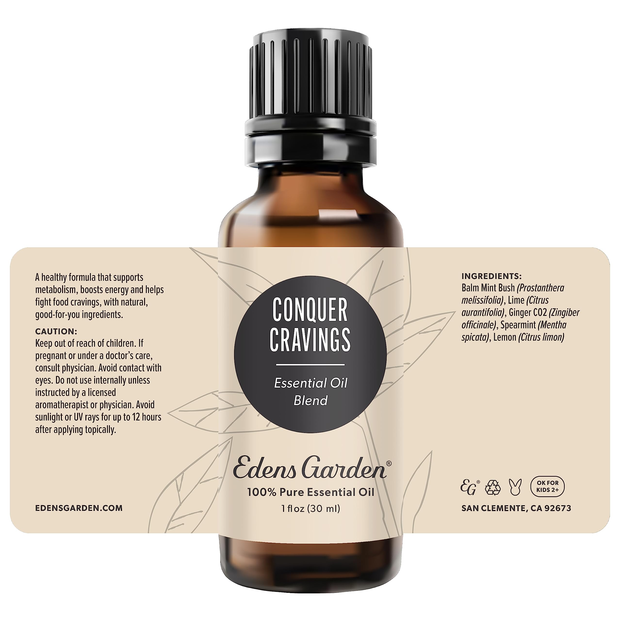 Edens Garden Conquer Cravings packaging-box conveys a premium, gift-ready product