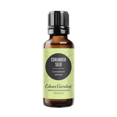 Edens Garden coriander seed oil bottle for diffuser and skincare.
