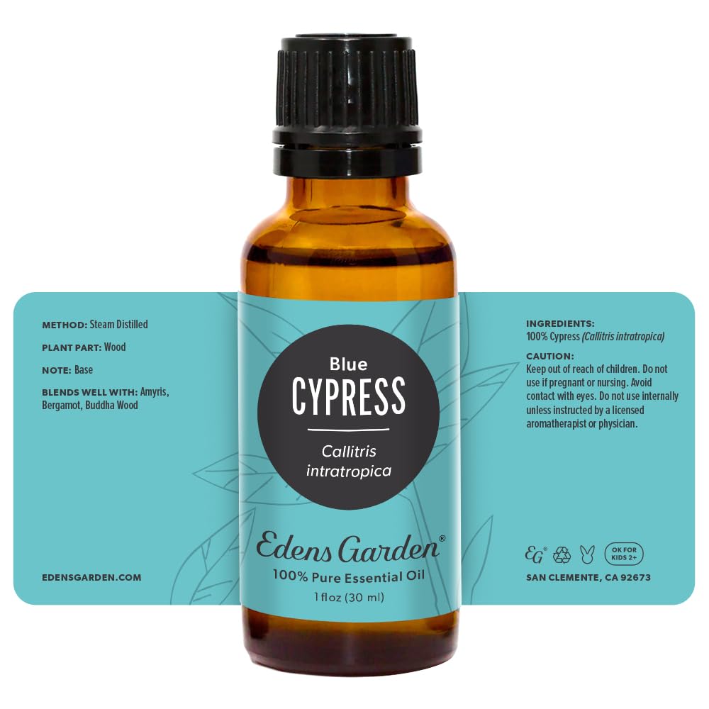 Aromatherapist support and guidance for using Cypress-Blue essential oil