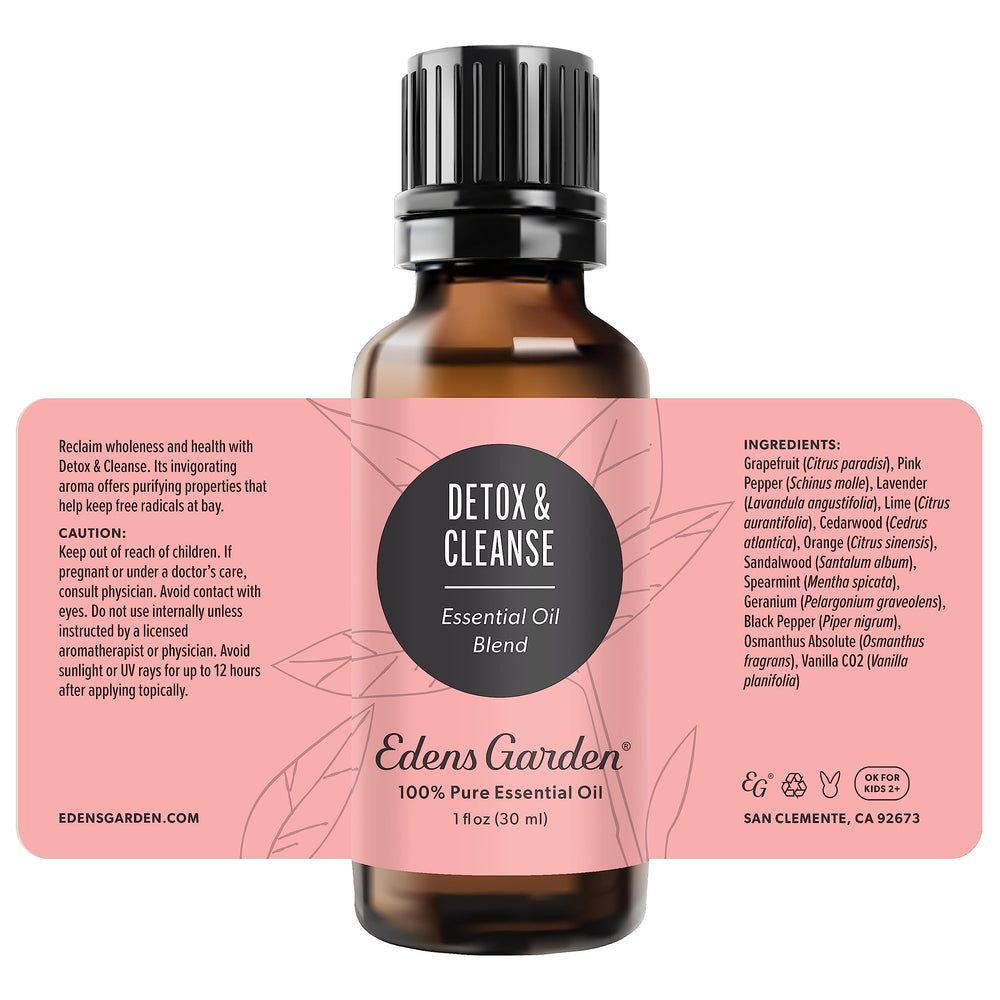 Edens Garden Detox skin care application on a small area.
