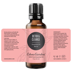 Edens Garden Detox skin care application on a small area.