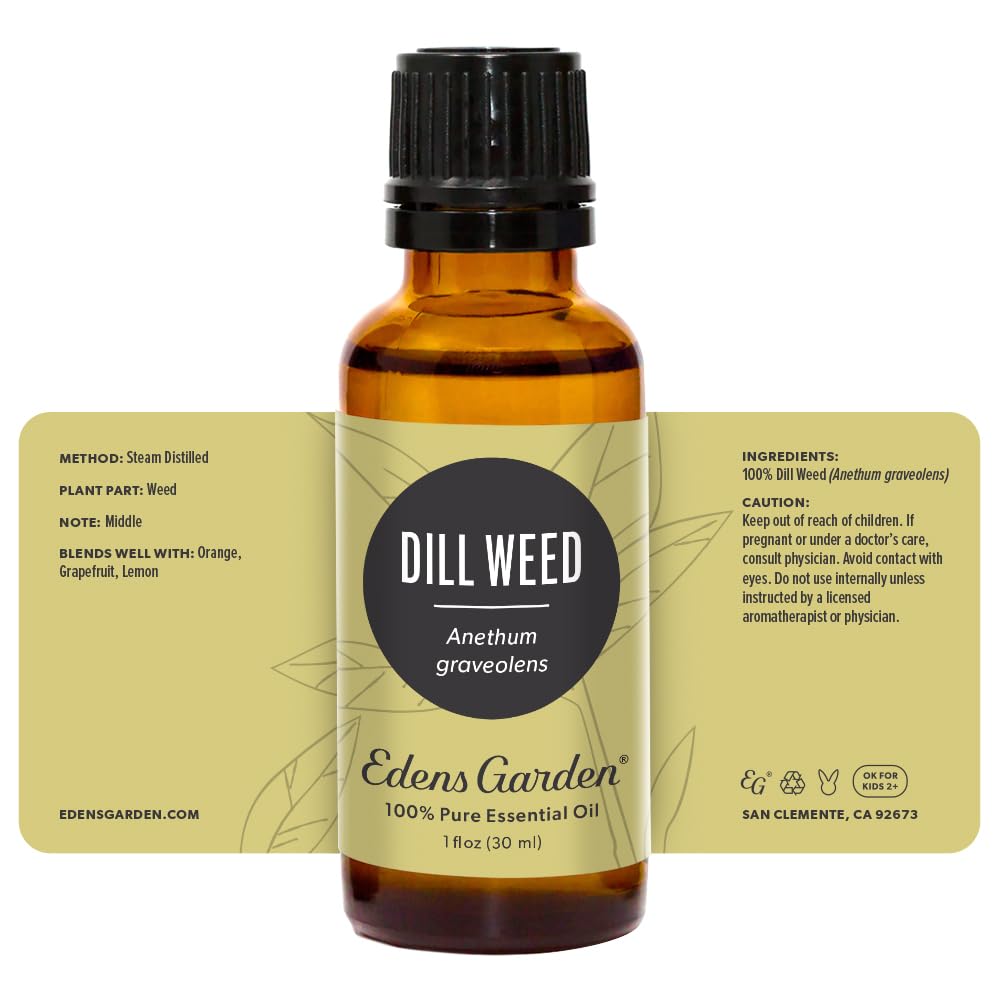Edens Garden Dill Weed Oil blends with citrus for fresh scents.