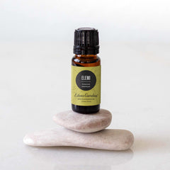 Edens Garden Elemi essential oil label showing purity and batch transparency for trust.