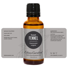 Edens Garden Fennel Sweet packaging display on a shelf.