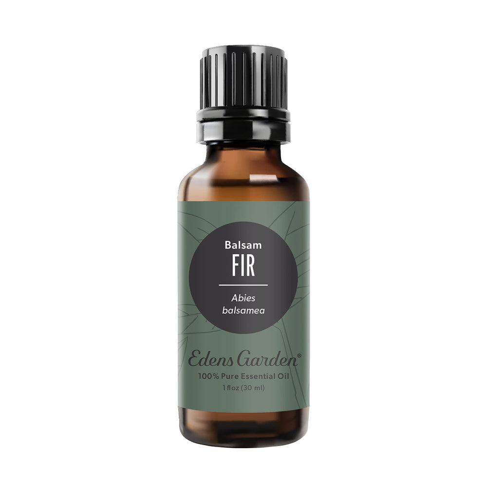 Edens Garden Fir-Balsam bottle closeup for pure aroma diffusion