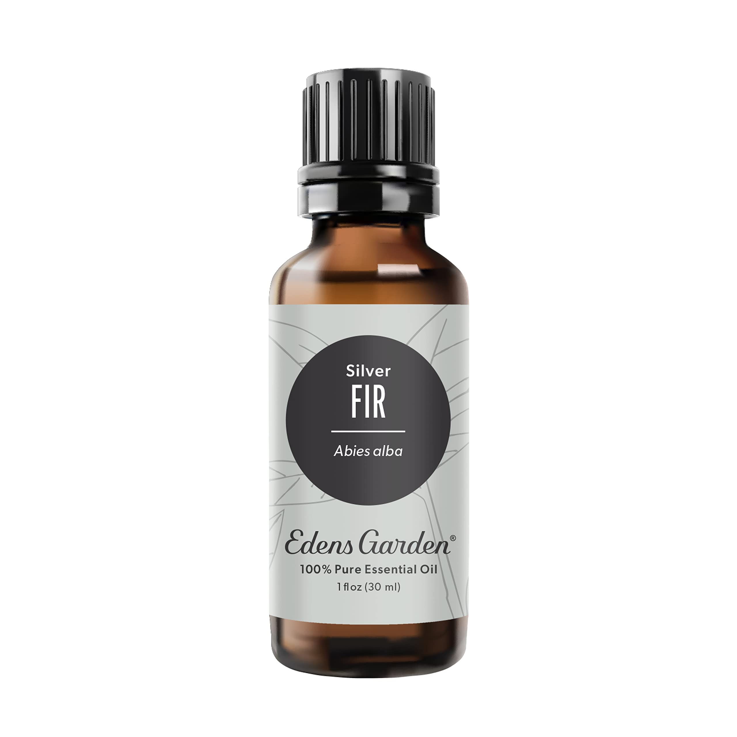 Edens Garden Fir-Silver bottle displays pure essential oil with forest scent