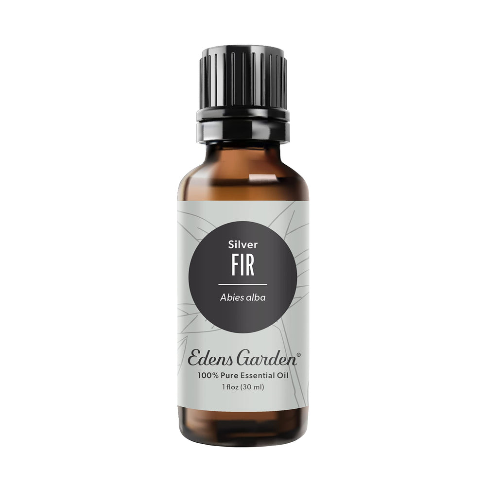 Edens Garden Fir-Silver bottle displays pure essential oil with forest scent