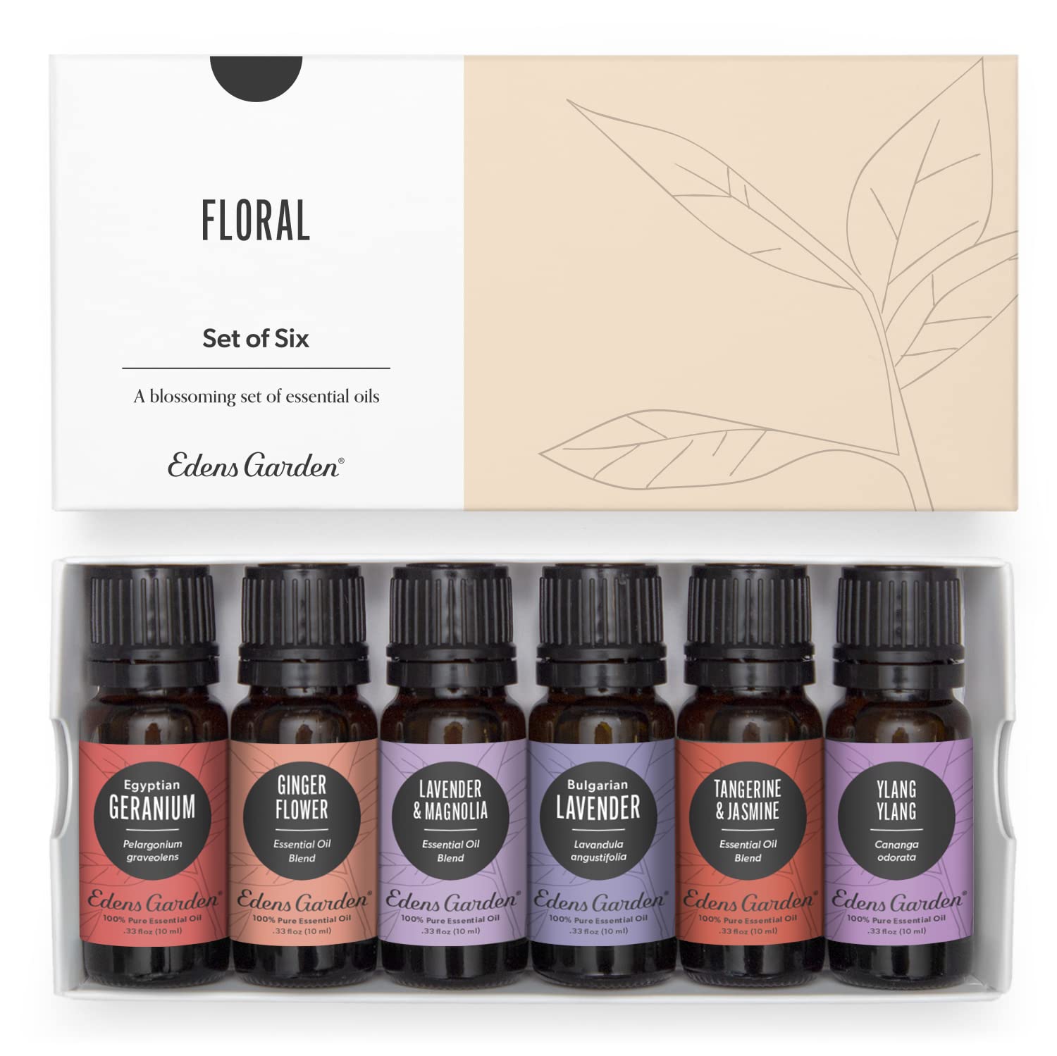 Edens Garden Floral Set Geranium-Egyptian bottle for uplifting ambiance