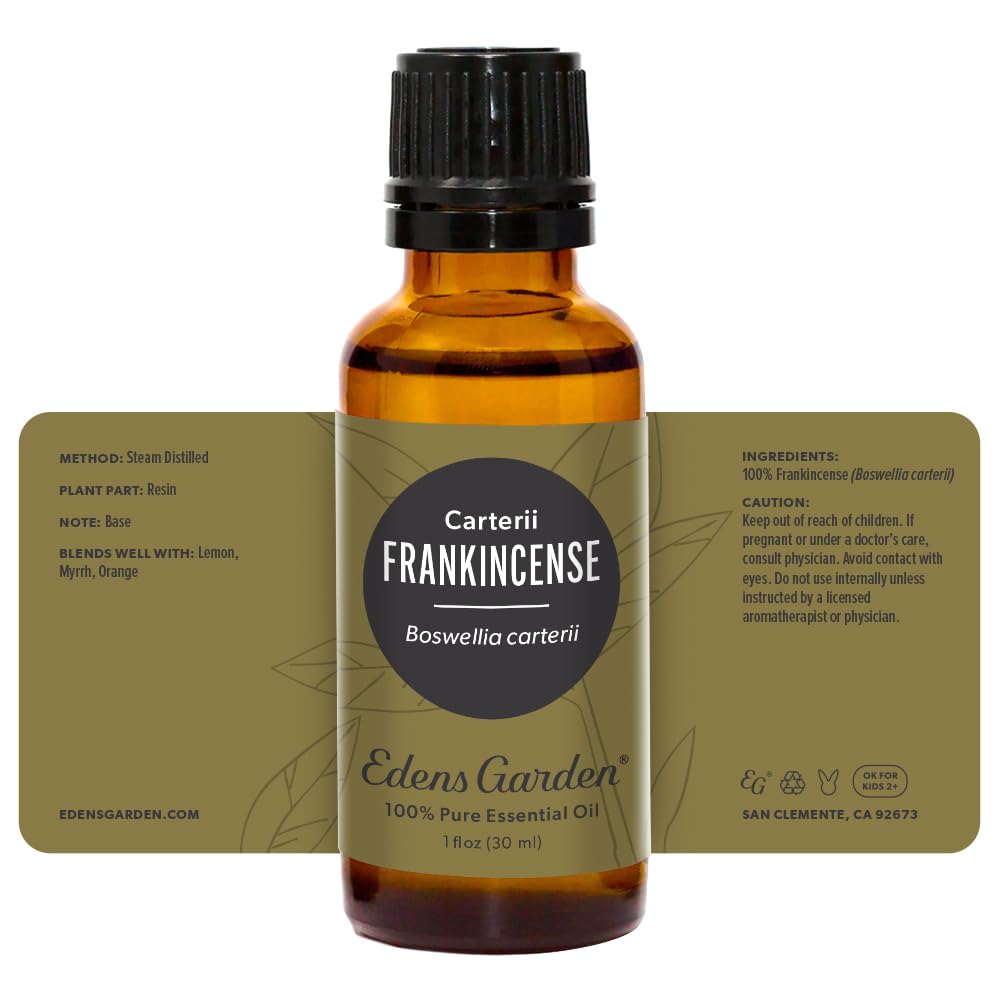 Edens Garden Frankincense Carterii routine image hints at wellness ritual