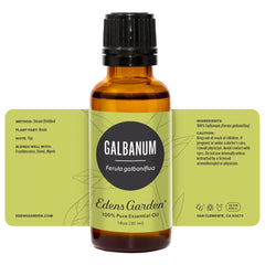 Aromatherapist contact concept with Edens Garden Galbanum oil