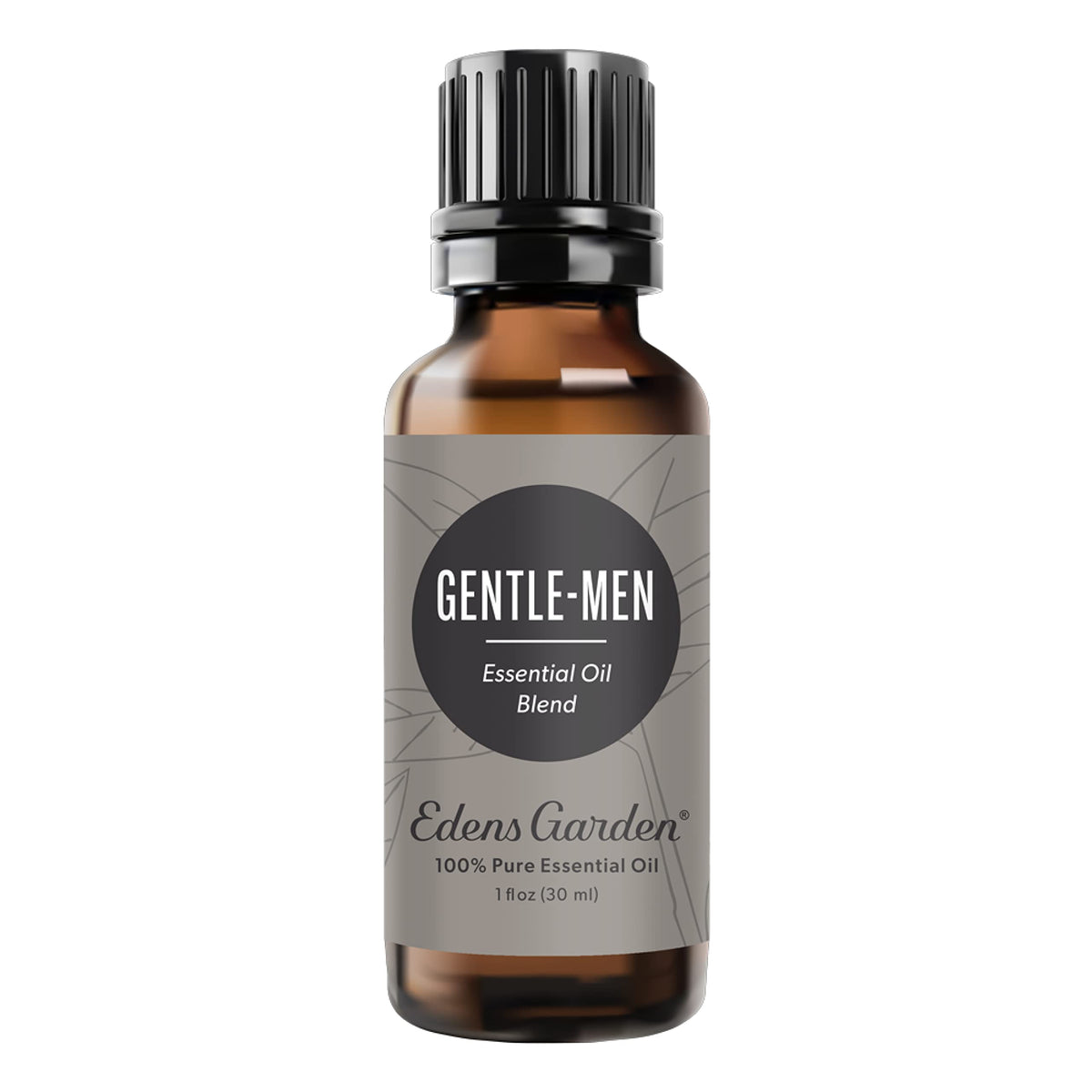 Edens Garden Gentle-Men bottle closeup showing bold masculine aroma for diffusion