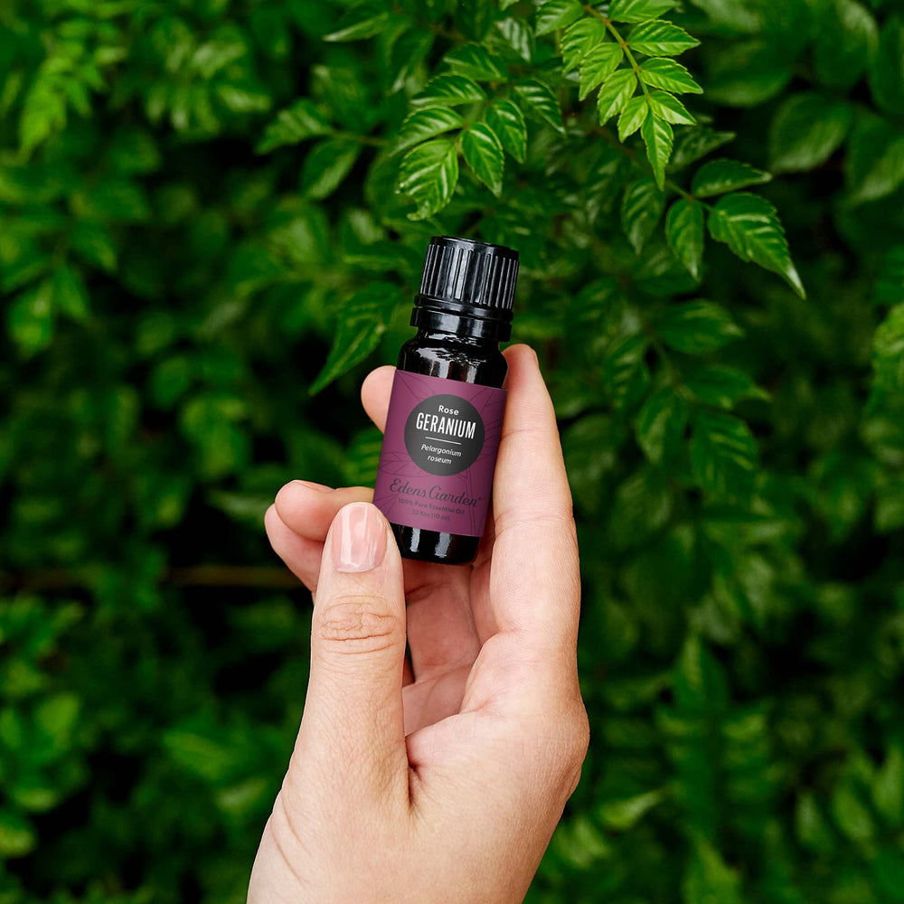 Edens Garden Geranium-Rose diffuser captures calming aroma.