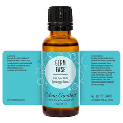 Germ Ease bottle shown in a serene home setup.
