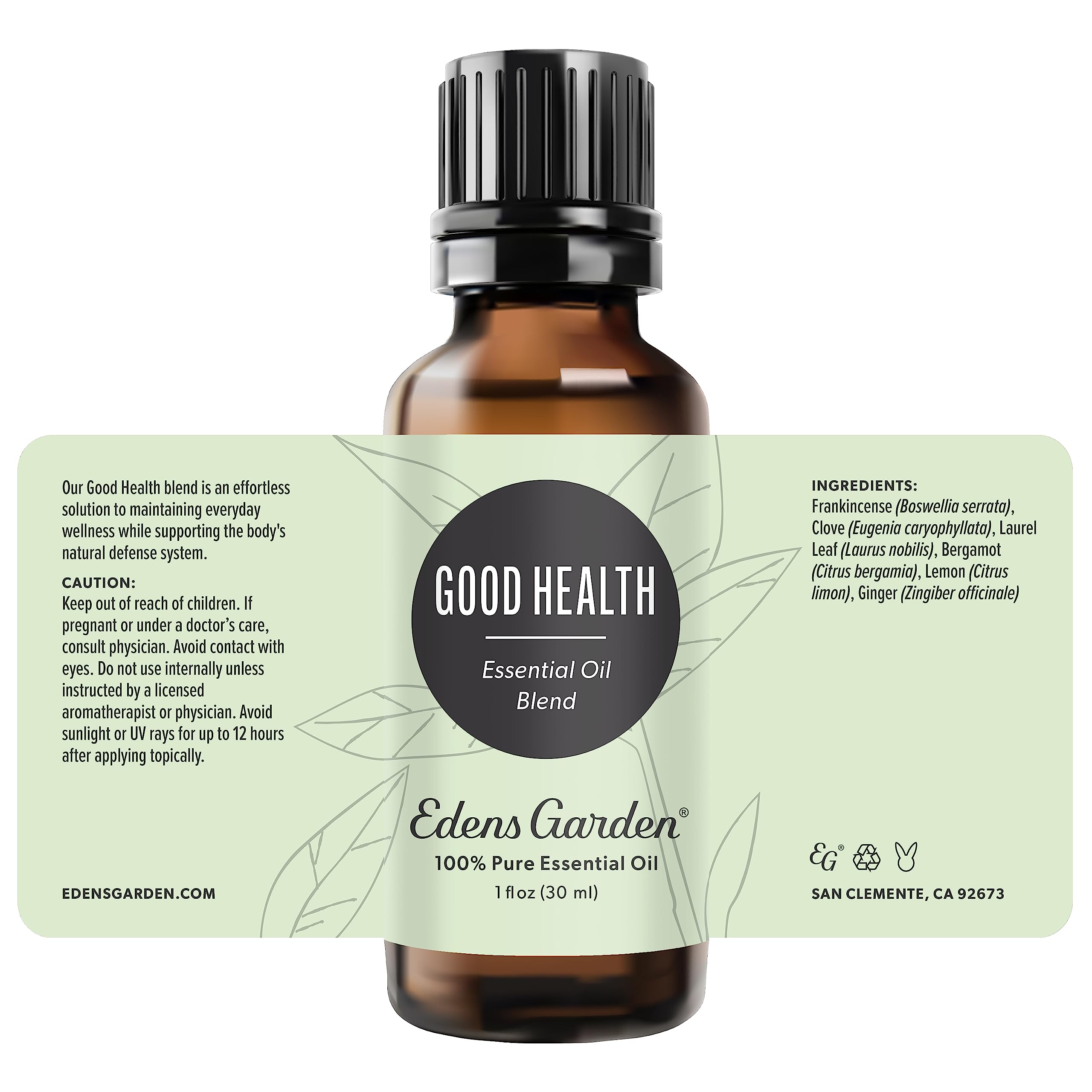 Edens Garden Good Health packaging box, proudly woman-owned and family-operated.